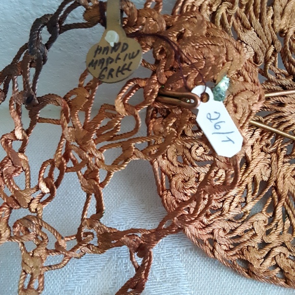Vintage Bohemian Boho Crochet Woven Belt Copper wires Wide Belt main image 8
